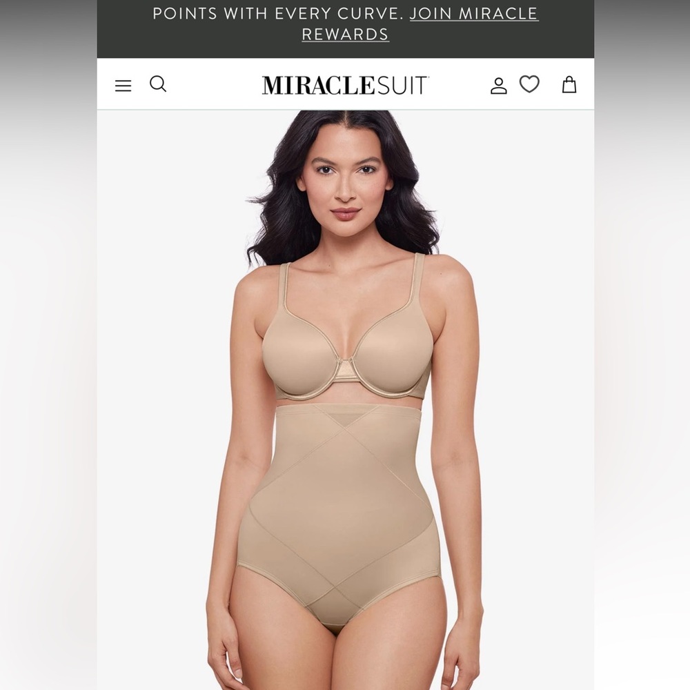 Miraclesuit hi waist brief small NWT shape wear